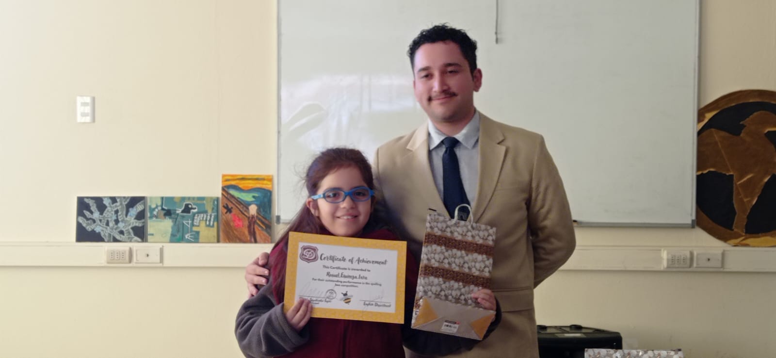 Raquel Espinoza ganadora categoría 3ro/4to Básico.